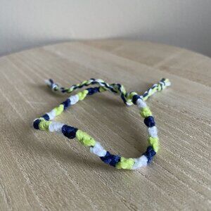Edelweiss Bracelet, anklet, trendy, comfortable, tie, embroidery thread, woven,